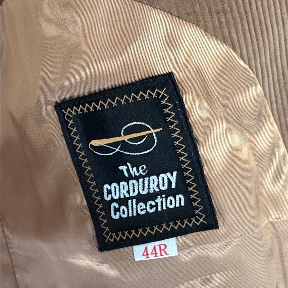 The Corduroy Collection Men’s Tan Corduroy Suit Jacket - Picture 8 of 11